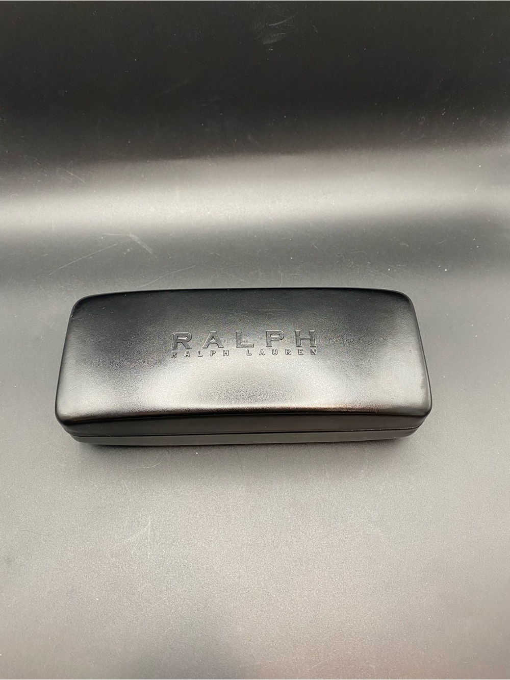 Ralph Lauren Hard Shell Designer Eye Glass Black Clam Shell CASE ONLY